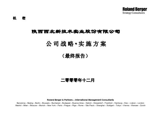 西北实业公司战略1精品文档