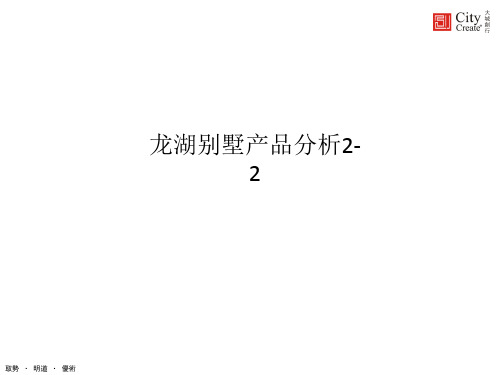 龙湖别墅产品分析2-2