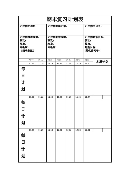 期中考试后的反思及整改措施