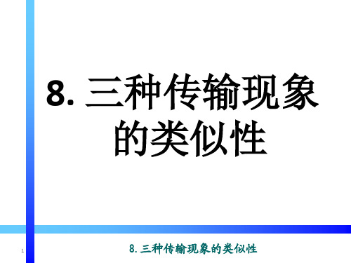 《冶金传输原理》8 三种传输现象的类似性