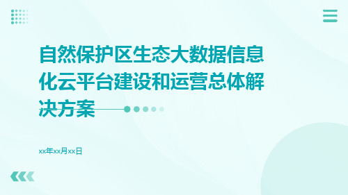 自然保护区生态大数据信息化云平台建设和运营总体解决方案