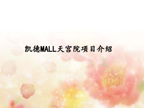 凯德MALL天宫院项目介绍