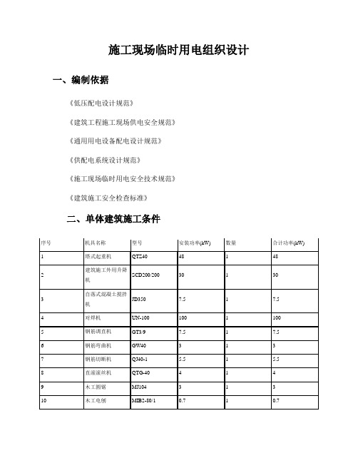 施工现场临时用电系统图