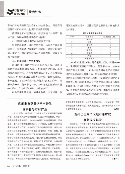 莱州市市委书记于宁带队调研督导石材产业