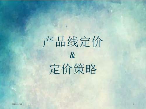 定价策略PPT课件