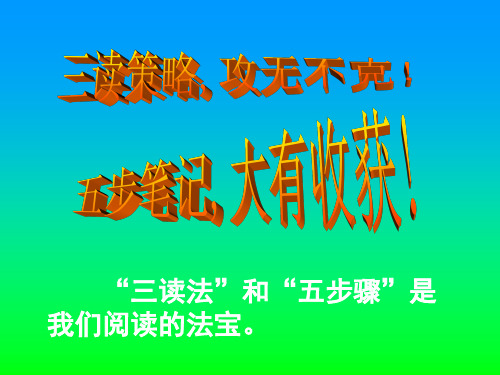 阅读教学PPT课件