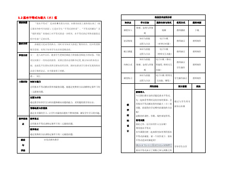 数学 第三章 不等式 3.2 基本不等式与最大(小)值教案 北师大版必修5 教案