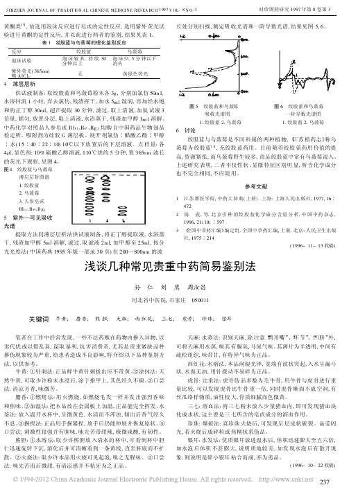 浅谈几种常见贵重中药简易鉴别法