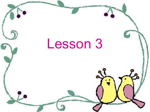 畅通英语2第一册_第三单元_lesson3课件