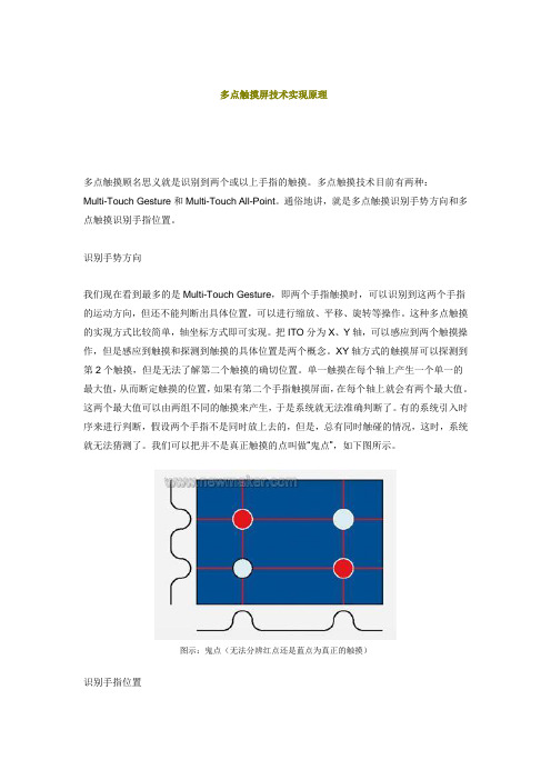 触摸屏-多点触摸技术原理介绍