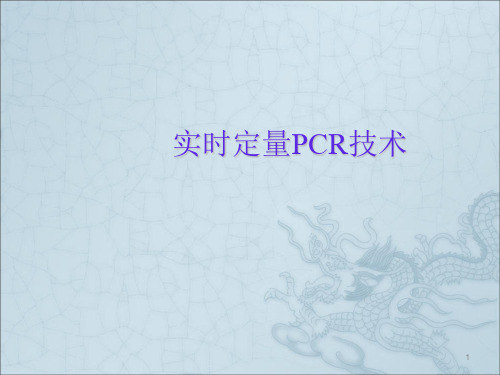 实时荧光定量PCR技术全面分析ppt课件