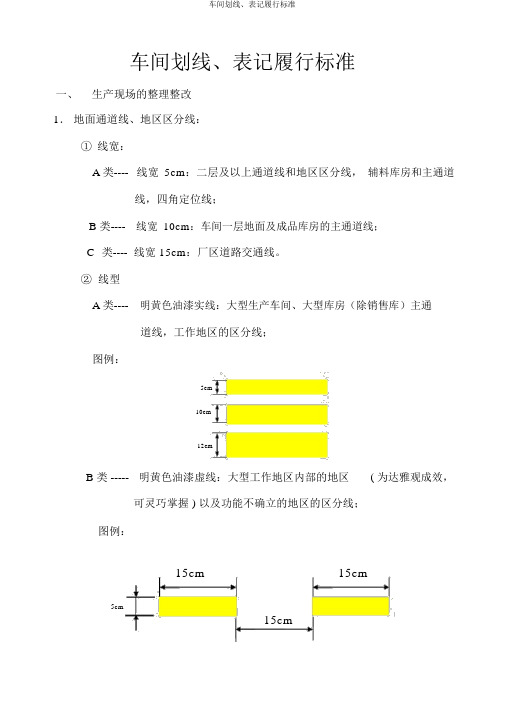 车间划线、标识执行标准