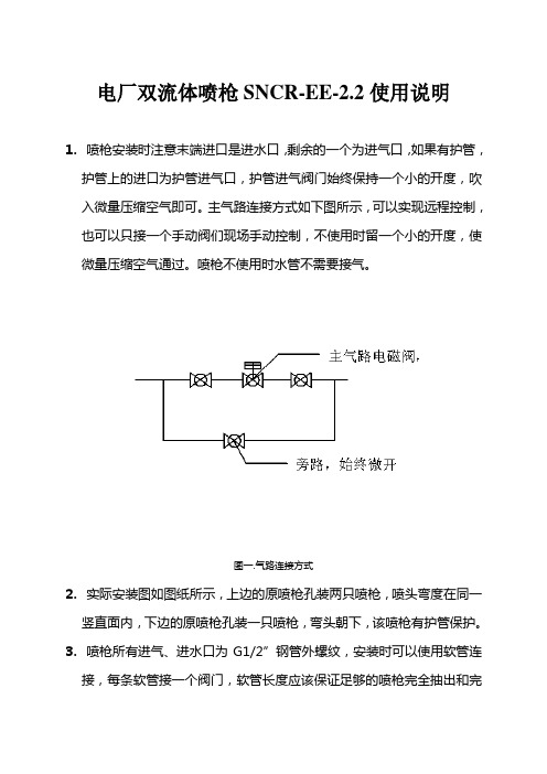 电厂双流体喷枪SNCR