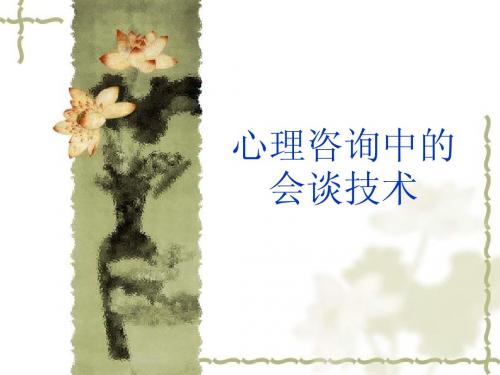 会谈技术