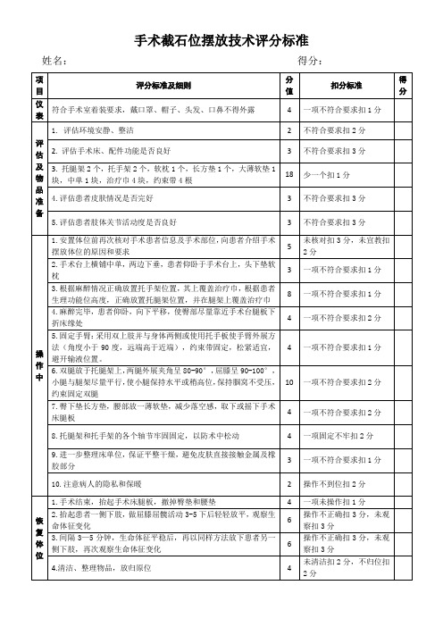 手术截石位的正确摆放修改1