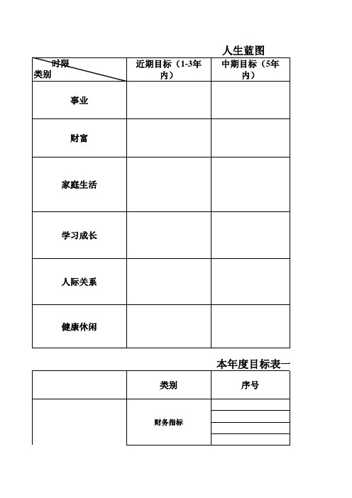 五项管理 行动日志表格(完整版)