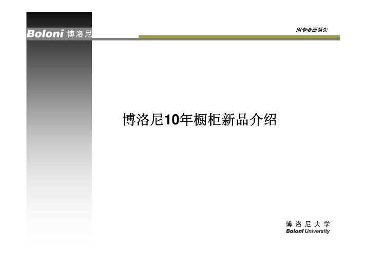 博洛尼28款新品厨柜销售说辞