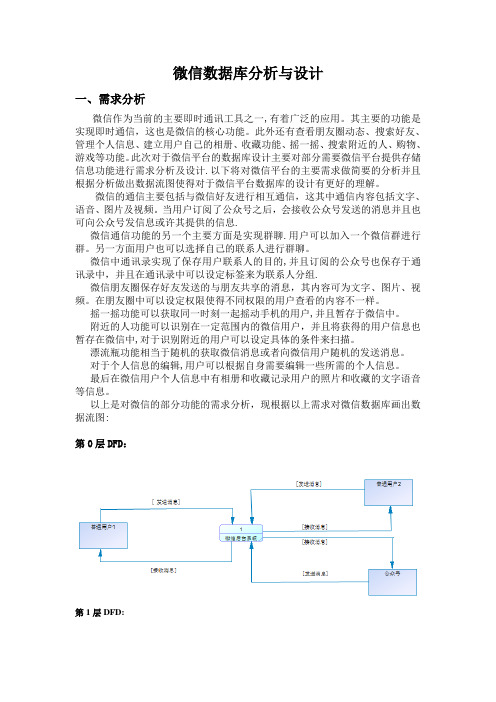 微信数据库分析与设计