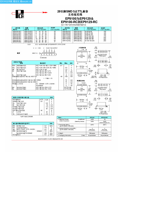 EP9121中文资料(PCA ELECTRONICS)中文数据手册「EasyDatasheet - 矽搜」