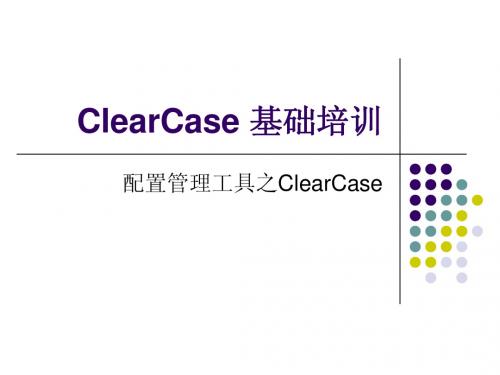 ClearCase基础培训课件