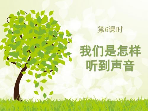 3.6我们是怎样听到声音