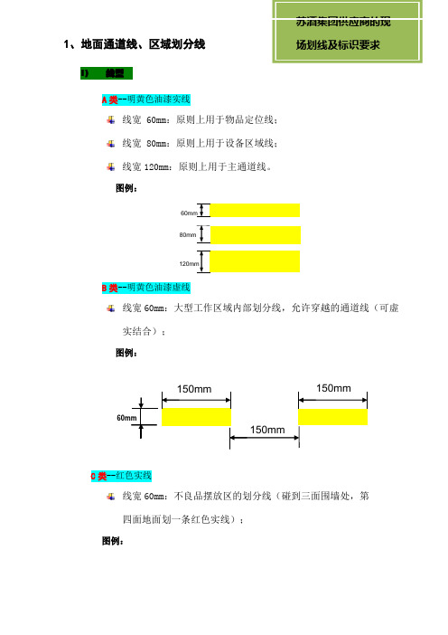 工厂现场划线及标识管理要求