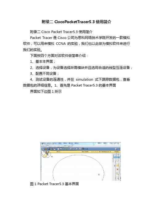 附录二CiscoPacketTracer5.3使用简介