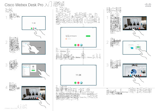 Cisco Webex Desk Pro 入门 快速参考指南说明书