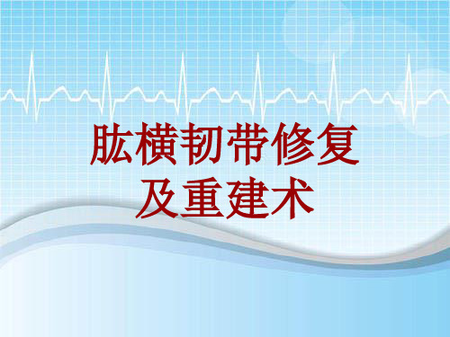 外科手术教学资料：肱横韧带修复及重建术讲解模板