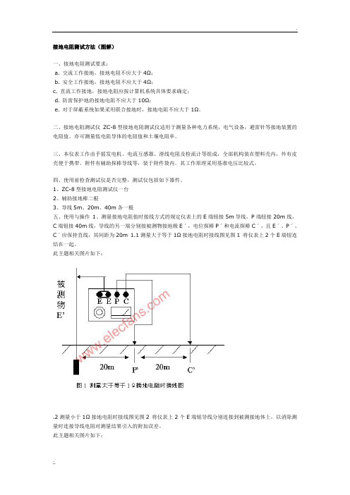 防雷接地电阻测试方法(图解)