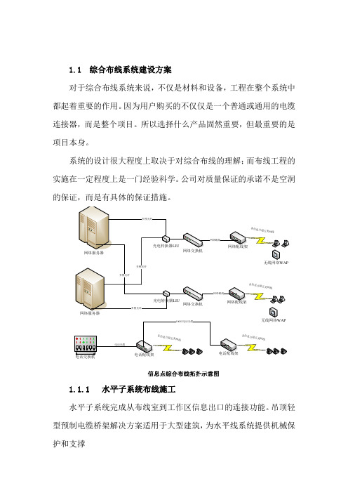 综合布线工程施工组织方案