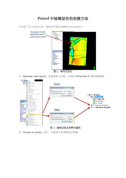 Petrel中抽稀层位的快捷方法