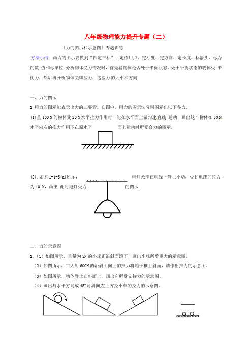 四川省南江县2016-2017学年八年级物理下学期能力提升专项训练(二)(无答案)(新版)新人教版