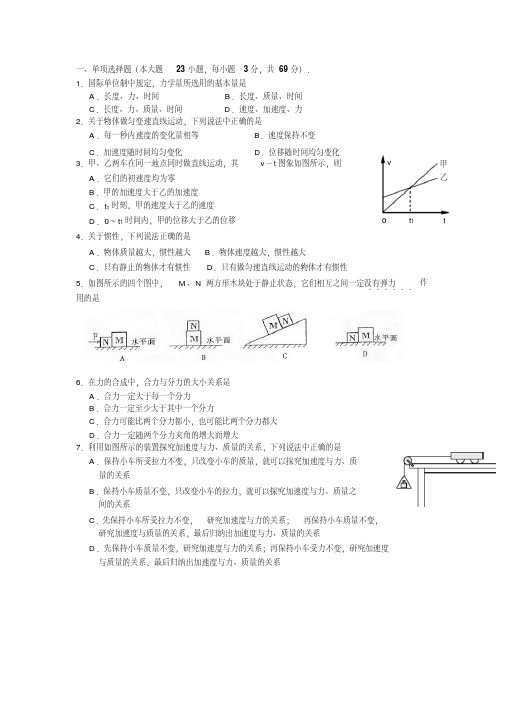 2007年高考天津理科综合物理部分