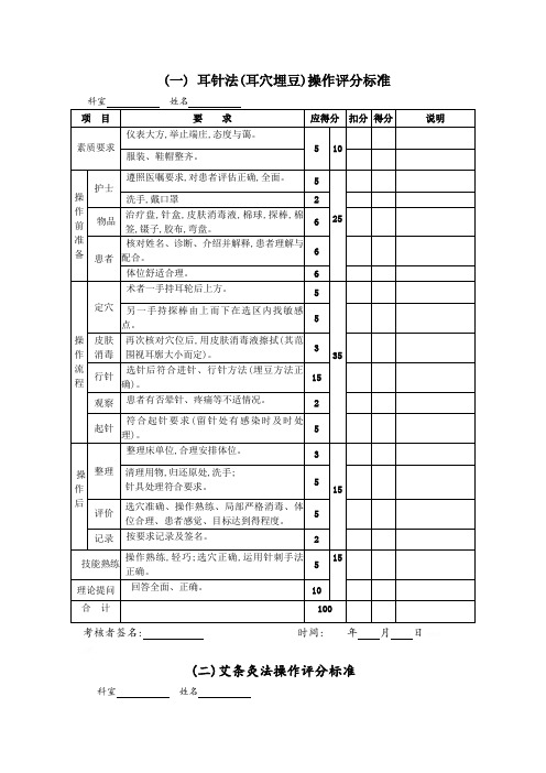 八项中医护理技术操作