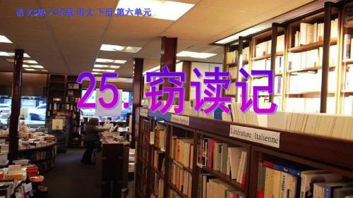 语文S版小学语文六年级下册《25窃读记》PPT课件 (8)