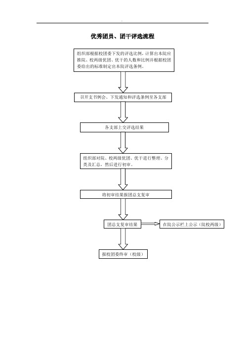 优秀团员、团干评选流程精选范文