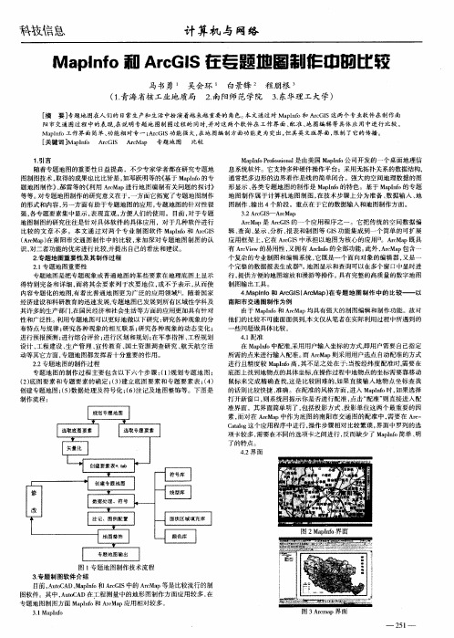 MapInfo和ArcGIS在专题地图制作中的比较