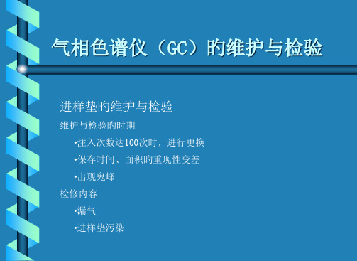 气相色谱仪GC的维护与检查