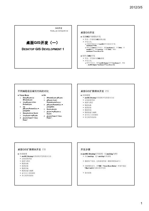 GIS开发_02_桌面GIS开发1