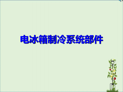 4.电冰箱制冷系统部件解析