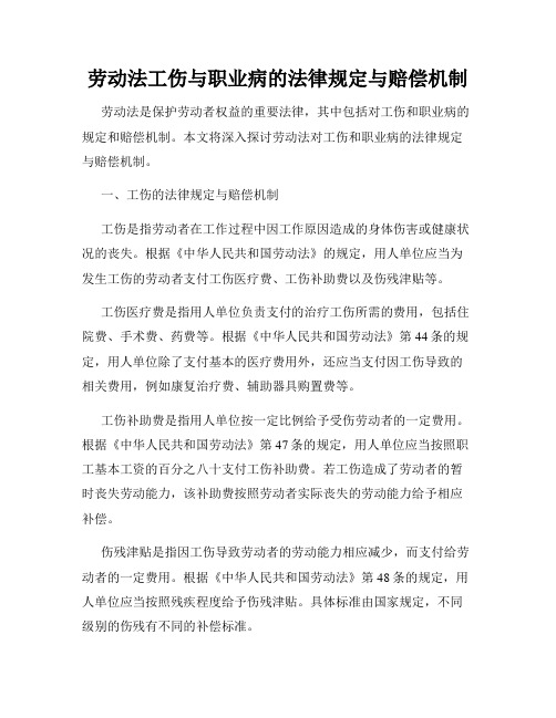 劳动法工伤与职业病的法律规定与赔偿机制