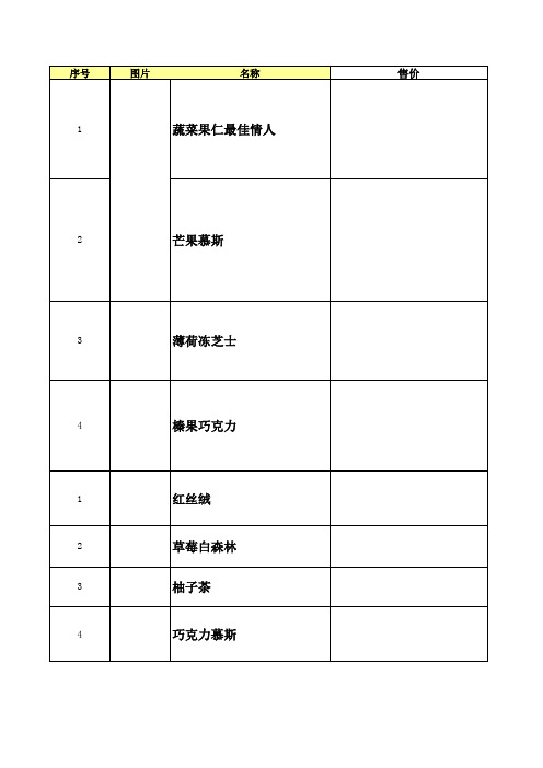 蛋糕口味介绍