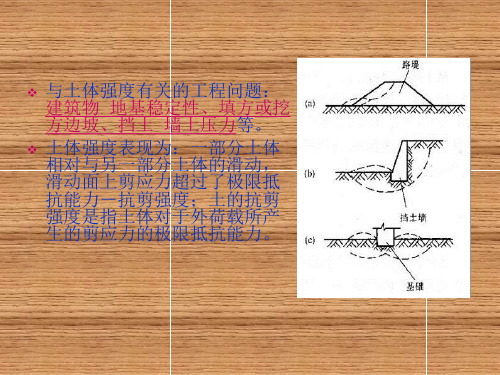 土质学与土力学 土的抗剪强和地基承载力