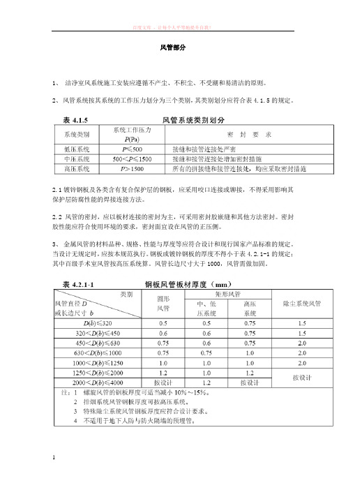 暖通施工细节(风管制作及安装)