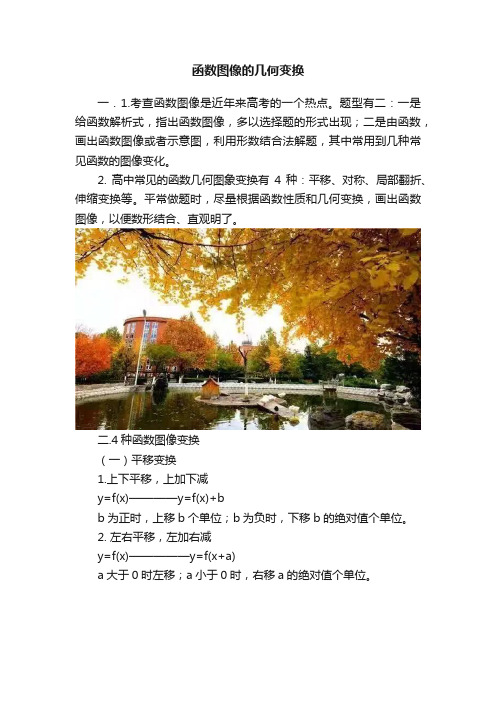 函数图像的几何变换