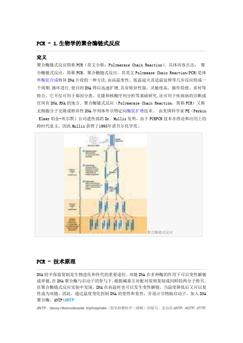 聚合酶链式反应PCR