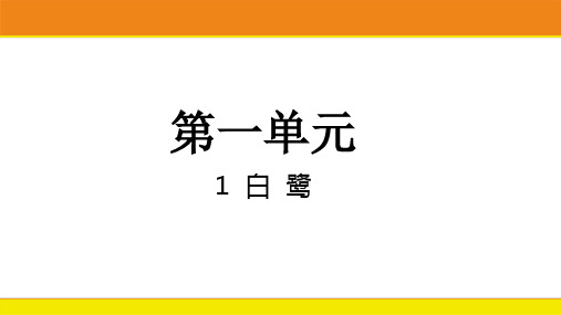 1白鹭  课件(共15张PPT)