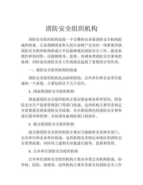 消防安全组织机构