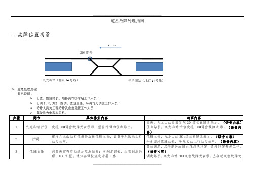 道岔故障处理指南